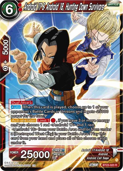 Android 17 & Android 18, Hunting Down Survivors BT23-023