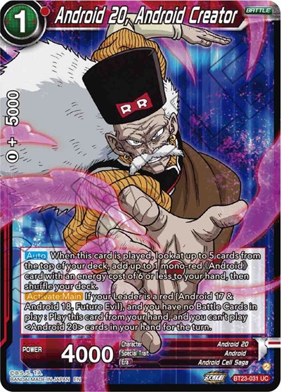 Android 20, Android Creator BT23-031