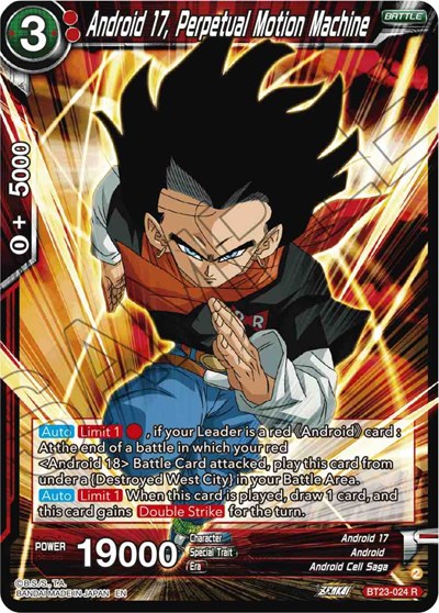 Android 17, Perpetual Motion Machine BT23-024