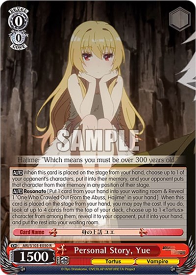 Personal Story, Yue ARI/S103-E050 R