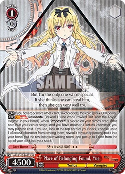 Place of Belonging Found, Yue ARI/S103-E051S SR