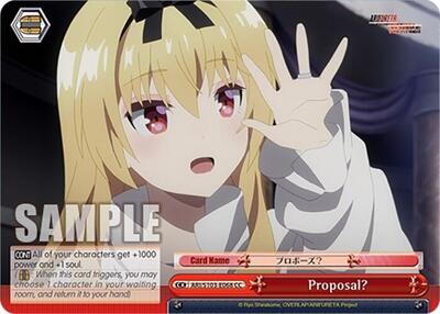 Proposal? ARI/S103-E068 CC