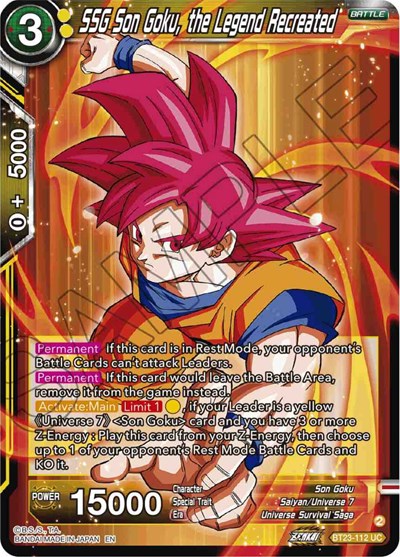 SSG Son Goku, the Legend Recreated BT23-112