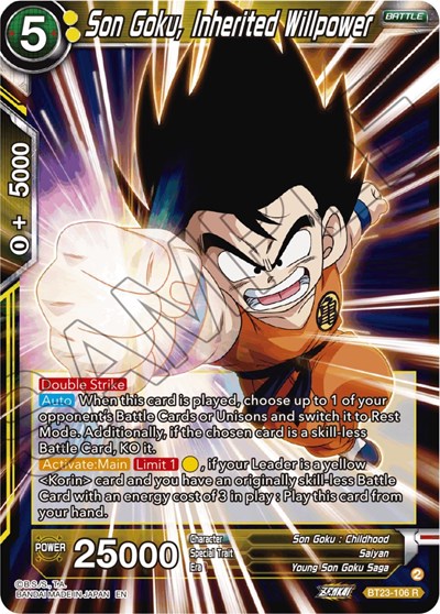 Son Goku, Inherited Willpower BT23-106