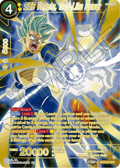 SSB Vegeta, God-Like Power BT23-115