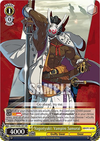 Nagoriyuki: Vampire Samurai GGST/SX06-001 RR