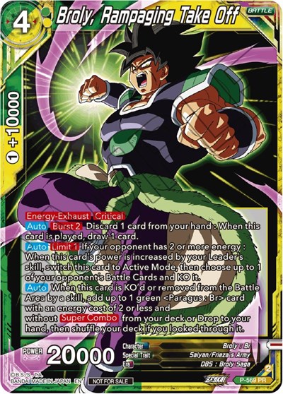 Broly, Rampaging Take Off