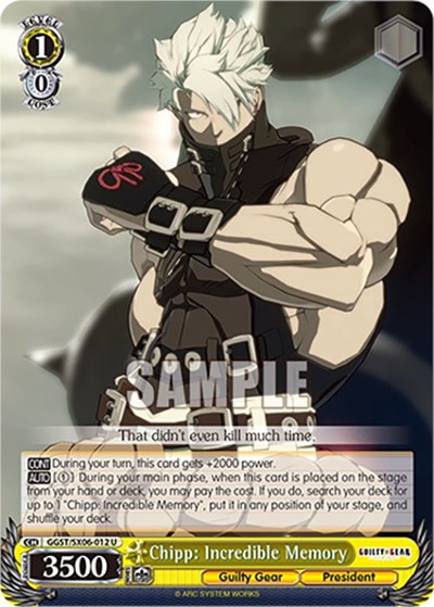 Chipp: Incredible Memory GGST/SX06-012 U
