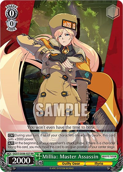 Millia: Master Assassin GGST/SX06-027 RR