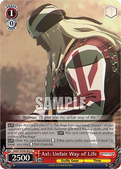 Axl: Unfair Way of Life GGST/SX06-062 U