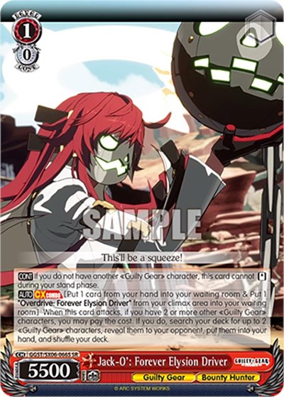 Jack-O': Forever Elysion Driver GGST/SX06-066S SR