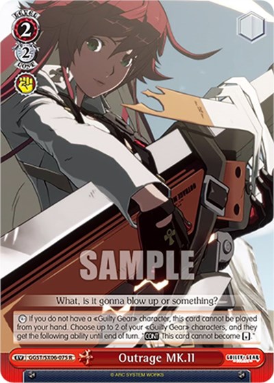 Outrage MK.II GGST/SX06-075 R