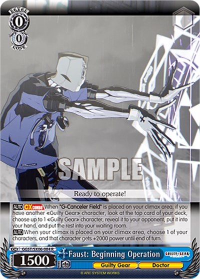 Faust: Beginning Operation GGST/SX06-084 R