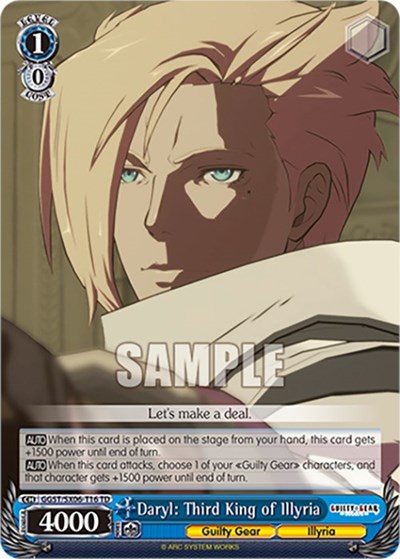 Daryl: Third King of Illyria GGST/SX06-T16 TD