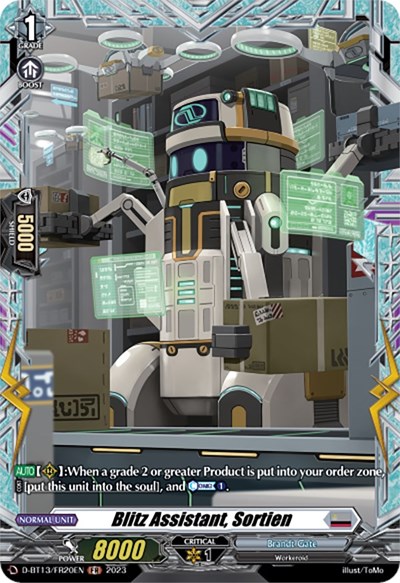 Blitz Assistant, Sortien [D-Format] D-BT13/FR20EN