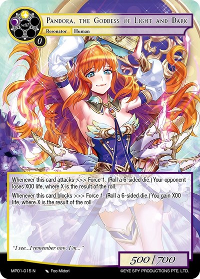 Pandora, the Goddess of Light and Dark MP01-015 N