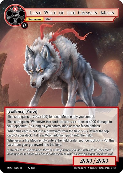 Lone Wolf of the Crimson Moon MP01-020 R