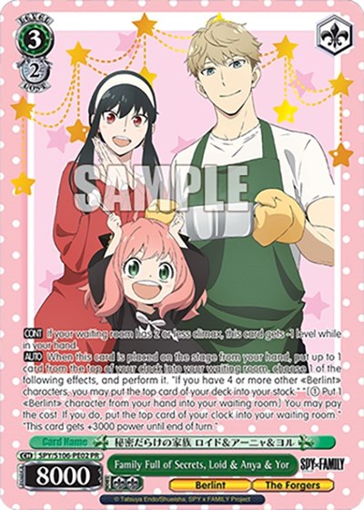 Family Full of Secrets, Loid & Anya & Yor SPY/S106-PE02 PR