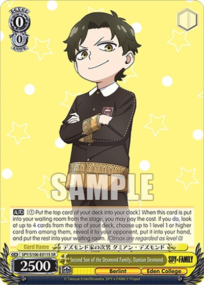 Second Son of the Desmond Family, Damian Desmond SPY/S106-E011S SR