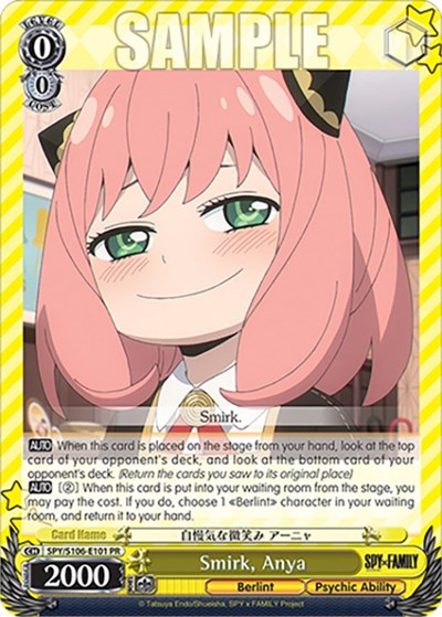Smirk, Anya SPY/S106-E101 PR