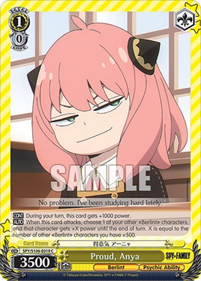 Proud, Anya SPY/S106-E019 C