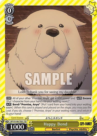 Happy Bond SPY/S106-TE01 TD
