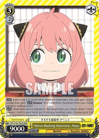 Nerve-Racking Interview, Anya SPY/S106-TE07R RRR
