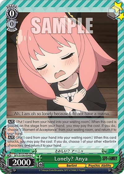 Lonely? Anya SPY/S106-E048 C