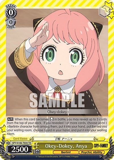 Okey-Dokey, Anya SPY/S106-TE04 TD