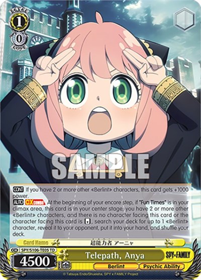 Telepath, Anya SPY/S106-TE05 TD