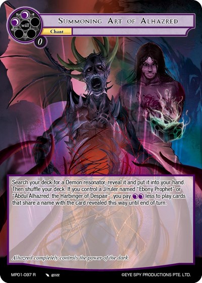 Summoning Art of Alhazred MP01-097 R
