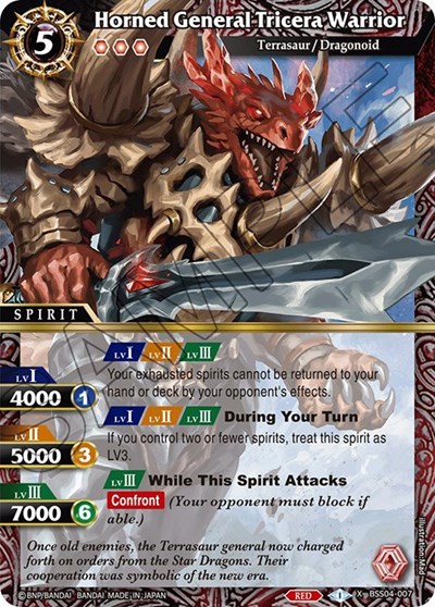 Horned General Tricera Warrior 