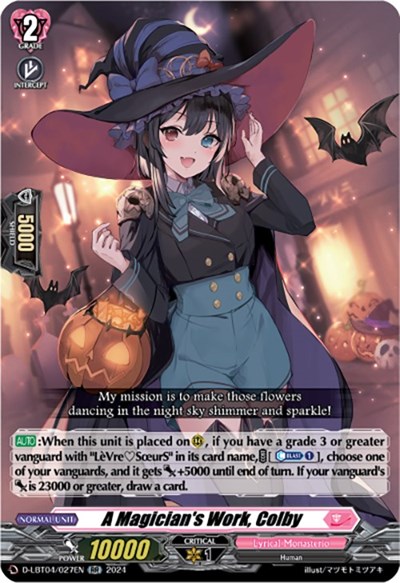 A Magician's Work, Colby [D-Format] D-LBT04/027EN