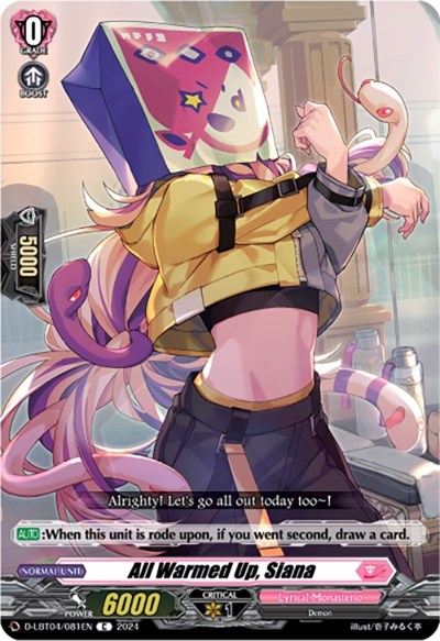 All Warmed Up, Siana [D-Format] D-LBT04/081EN