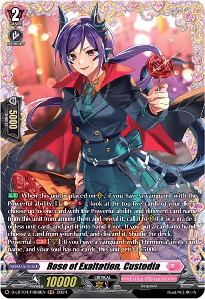 Rose of Exaltation, Custodia [D-Format] D-LBT04/FR08EN