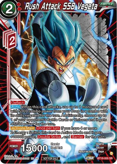Rush Attack SSB Vegeta BT18-005