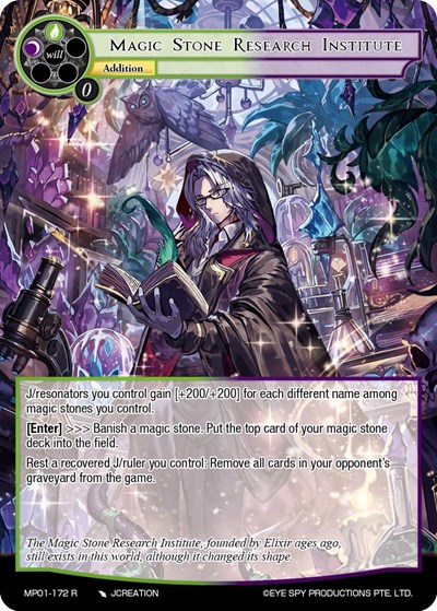 Magic Stone Research Institute MP01-172 R