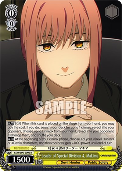 Leader of Special Division 4, Makima CSM/S96-E005 R