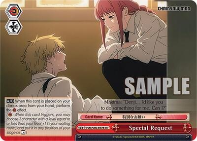 Special Request CSM/S96-E078 CC