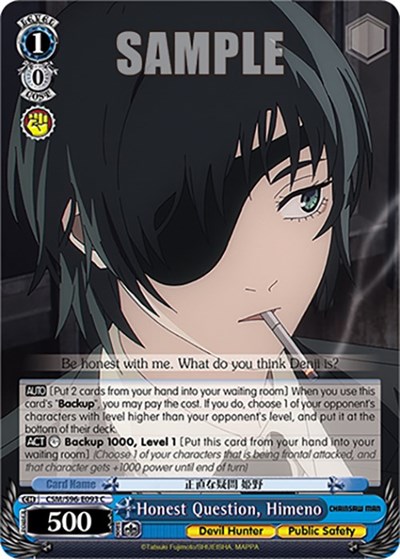 Honest Question, Himeno CSM/S96-E093 C