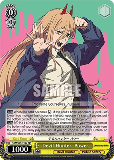 Devil Hunter, Power CSM/S96-TE02 TD