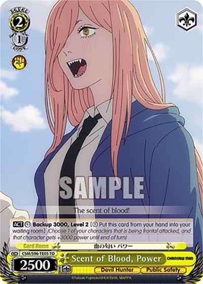 Scent of Blood, Power CSM/S96-TE05 TD