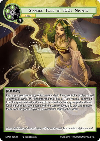 Stories Told in 1001 Nights MP01-125 R