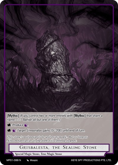 Grusbalesta, the Sealing Stone MP01-099 N