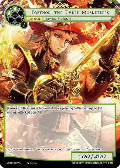 Porthos, the Three Musketeers MP01-057 N
