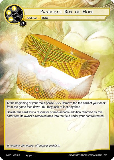 Pandora's Box of Hope MP01-013 R