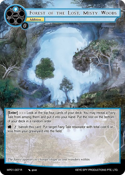 Forest of the Lost, Misty Woods MP01-007 R