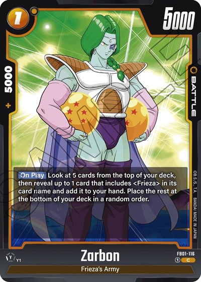 Zarbon (FB01-116) [Fusion World] FB01-116