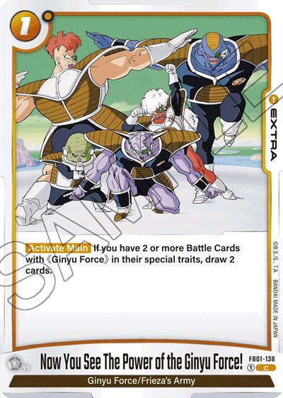 Now You See The Power of the Ginyu Force! (FB01-138) [Fusion World] FB01-138
