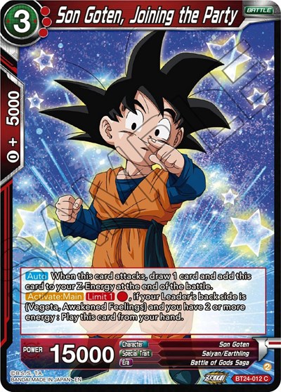 Son Goten, Joining the Party BT24-012